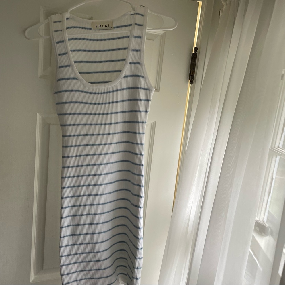 Solai Ribbed Tank Mini Dress, M - Picture 2 of 4